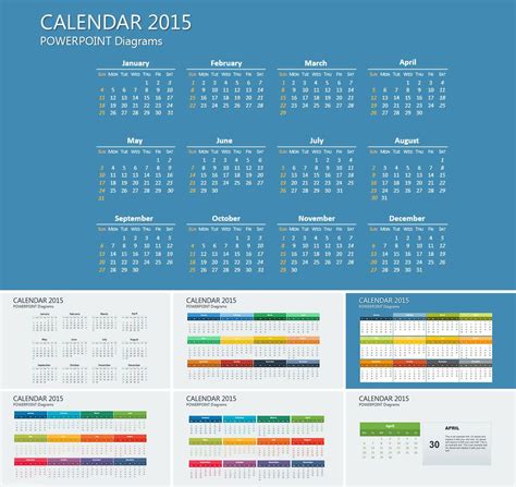 Calendar PowerPoint Diagrams | Powerpoint, Diagram, Keynote template