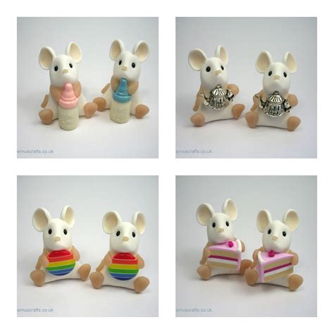 Little Mice £18 Each Crafts Polymer Clay Projects Clay Projects