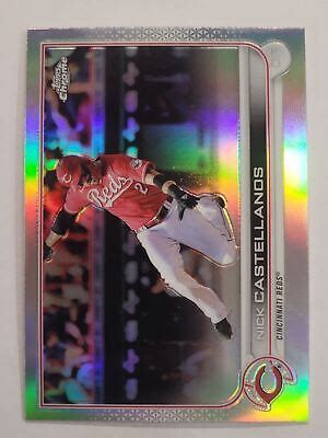 Topps Chrome Refractor Nick Castellanos Cincinnati Reds Ebay