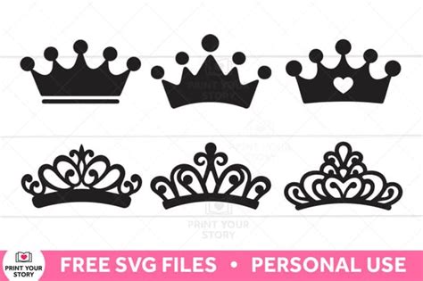 Free Crown Svg Files For Personal Use Print Your Story