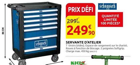 Promo Servante D Atelier Scheppach Chez Rural Master ICatalogue Fr