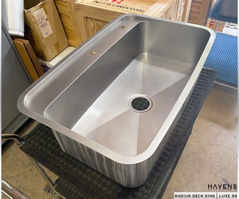 Custom Undermount Sink (Faucet Deck) - Stainless - Havens | Luxury Metals