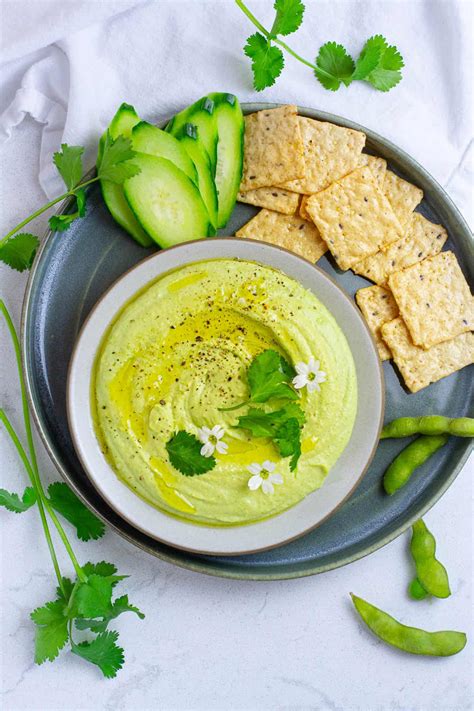 Edamame Hummus - Plates by Nat