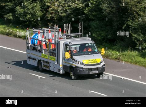 Uk Motorway Lane Closure Hi Res Stock Photography And Images Alamy