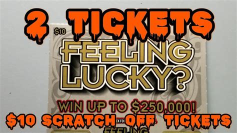 FEELING LUCKY OR NOT LUCKY 10 MAINE Scratch Off Tickets YouTube