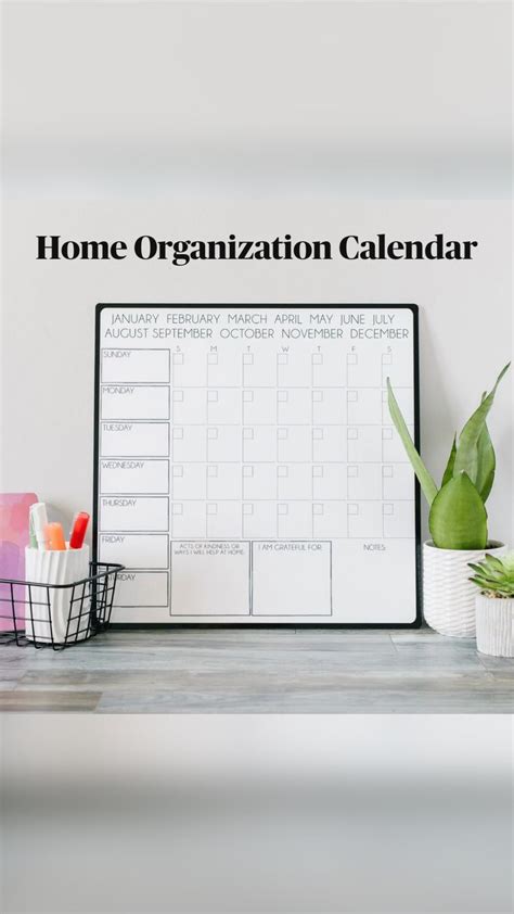 Home Organization Calendar | Home organization, Calendar organization, Kids room organization