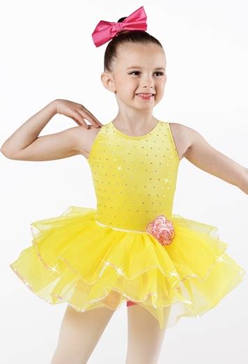 Foiled Velvet Peplum And Tutu Dance Set Weissman®