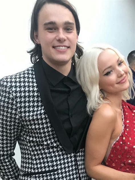 Mitchell Hope And Dove Cameron At The Premiere Of Decendants 2