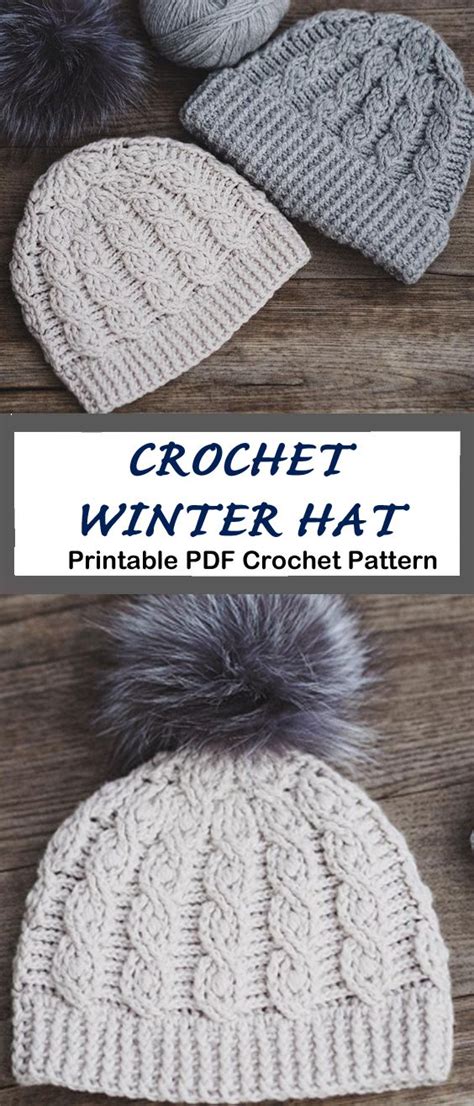 17 Crochet Hat Patterns – Winter Hat Pattern Tips | Crochet hats, Crochet hats free pattern ...