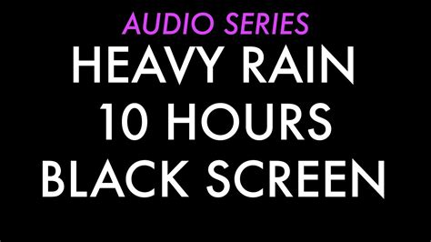 10 Hours Of Hammering Rain Sounds For Deep Sleep And Relaxation Youtube