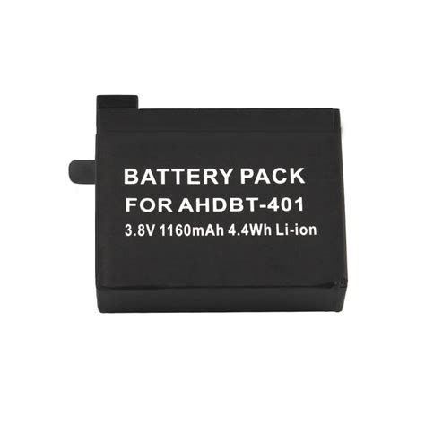 MELASTA 3 8V 1160mAh AHDBT 401 Battery For GoPro Hero 4 AHDBT 401 Gopro