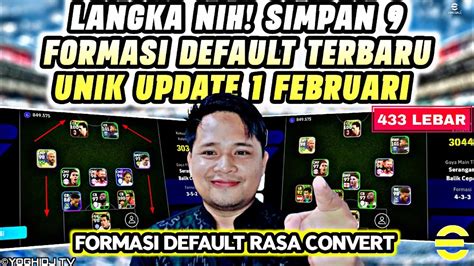 Formasi Langka Simpan Formasi Default Terbaru Unik Langka Update