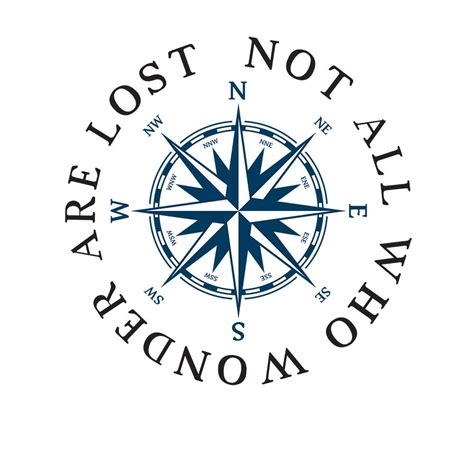 Ceiling Medallion Not All Who Wander Are Lost Compass Rose Decal Nautical Decor Compass Rose