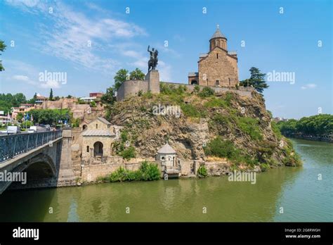 Metekhi Church Old Orthodox Church In Tbilisi Georgia Stock Photo Alamy