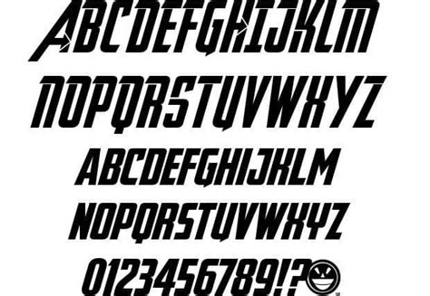 Avengers Font | Free Fonts Vault