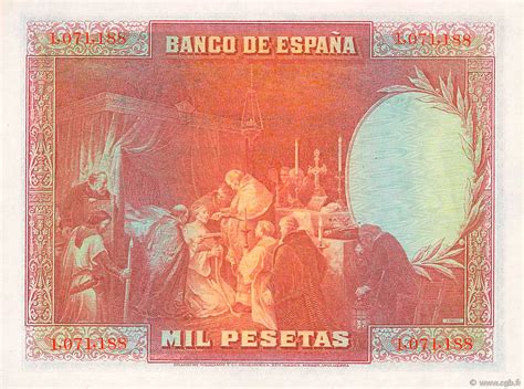 1000 Pesetas Type 1928 Spain The Banknote Numizon Catalog