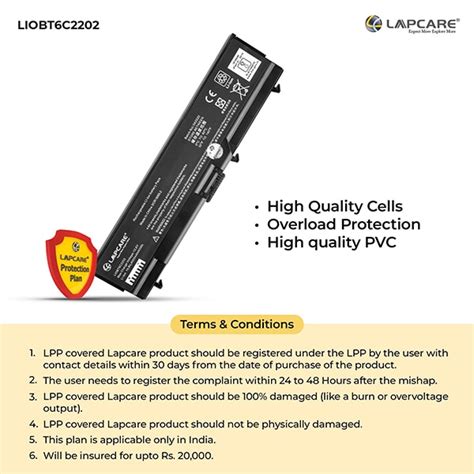 Buy Lapcare LIOBT6C2202 6 Cell 4000mAh Laptop Battery Black At Best