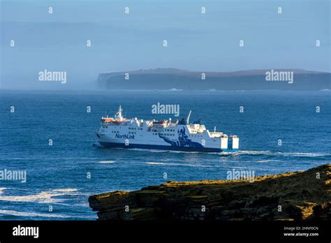 The Northlink Ferry Mv Hamnavoe Leaving Scrabster Heading For Orkney