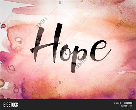 Word Hope Written Image And Photo Free Trial Bigstock