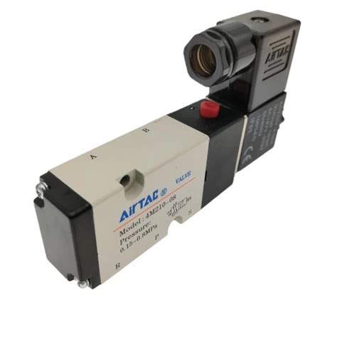 Airtac Original 52way 4m210 08 14 Inch Thread Single Electrical Control Pneumatic Solenoid