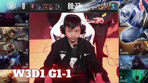 Lgd Vs Omg Game 1 Week 3 Day 1 Lpl Spring 2022 Lgd Gaming Vs Oh