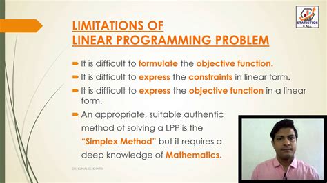 Properties Advantages Limitations Assumptions Of Linear Programming Problem Lpp