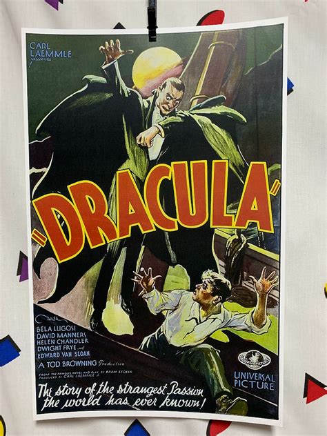 Dracula 1931 Poster Reprint Boardwalk Vintage