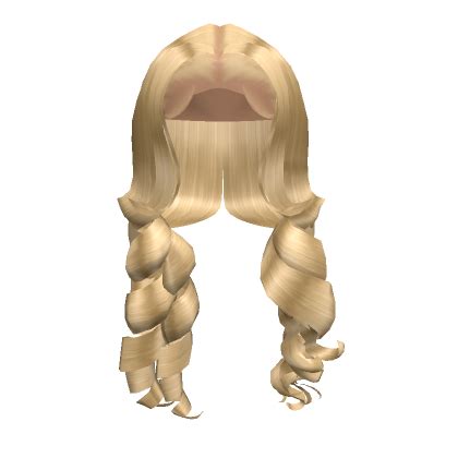 Middle Part Curly Blowout Blonde Roblox Item Rolimon S