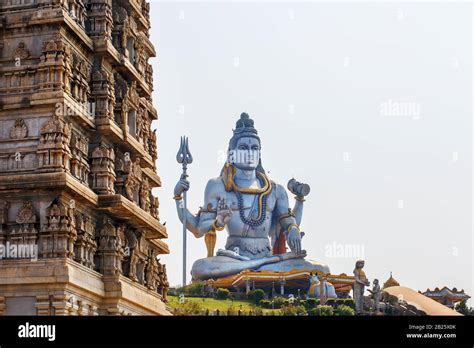 Lord Shiva Statue In Murudeshwar Karnataka India Tour From Goa And Gokarna Big Shiva Stock