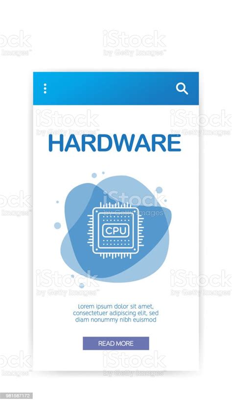 Hardware Infographic Stock Illustration Download Image Now Abstract