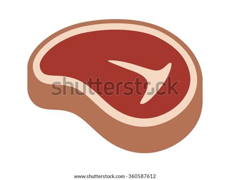 Tbone Beef Steak Flat Vector Icon Stock Vector Royalty Free 360587612