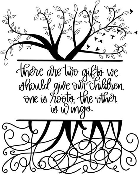 There Are Two Ts We Should Give Our Children Roots And Etsy