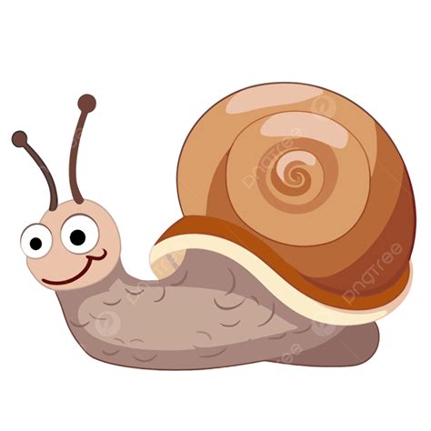 Siput Clipart Kartun Siput Dengan Tampilan Kepala Yang Menarik Vektor