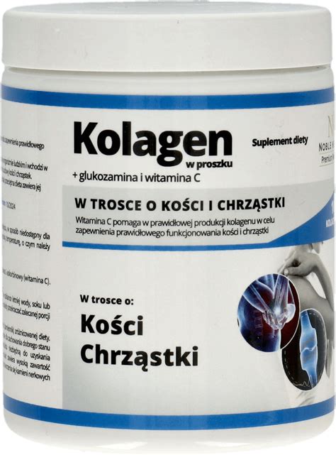 NOBLE HEALTH Kolagen Kolagen W Proszku Glukozamina I Witamina C