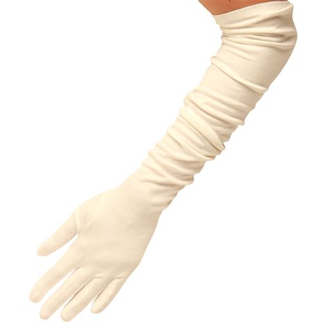 Desdemona Pure Silk Glove With Mousquetaire Silk Gloves Black And