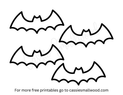 Free Printable Bat Templates Small Medium And Large Cassie Smallwood