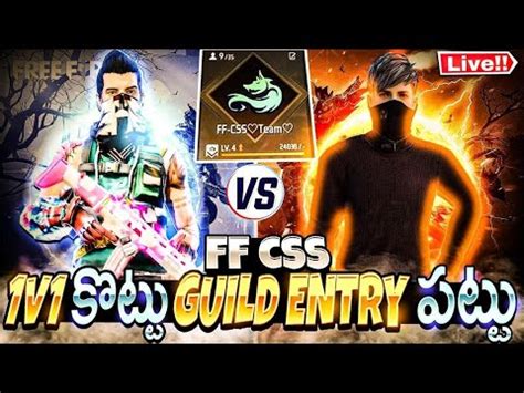 Free Fire Live In Telugu Ff Total Gaming Live Munna Bhai Live Ff