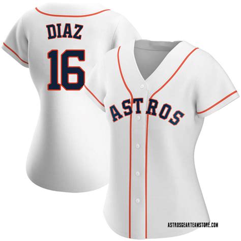 Womens Aledmys Diaz Houston Astros Replica White Home Jersey