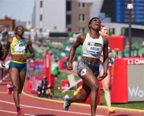 Breaking Golden Girl Tobi Amusan Wins Third Consecutive Diamond League