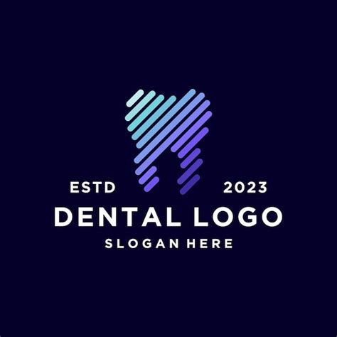 Ligne Dent Symbole Logo Vecteur Dentaire Concept M Dical Vecteur Premium