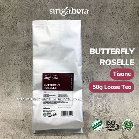 Jual Butterfly Pea Roselle Tea Singabera Teh Bunga Telang Ungu