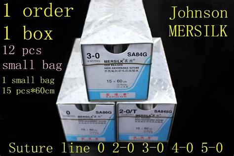 Medical Suture Line Johnson Ethicon MERSILK Line Surgical Non