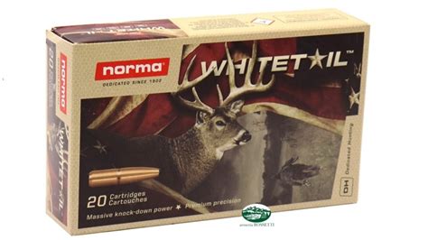 NORMA Munizioni Cal 308 Win Whitetail 150gr 20177382 MUNIZIONI