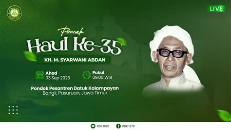 Puncak Peringatan Haul Ke 35 KH Muhammad Syarwani Abdan Guru Bangil