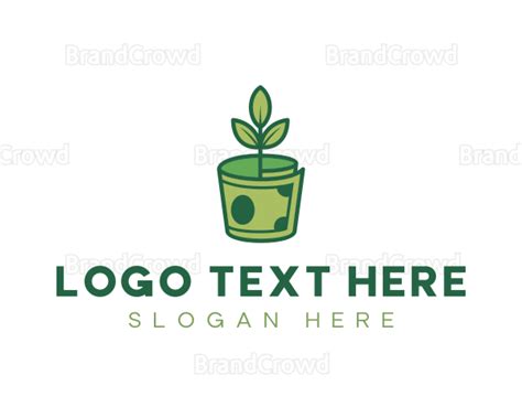 Money Plant Dollar Logo Brandcrowd Logo Maker