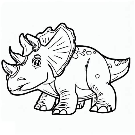 A Triceratops Coloring Page Download Print Or Color Online For Free