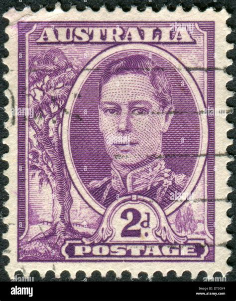 Postage Stamp Printed In Australia Shows King Of The United Kingdom And