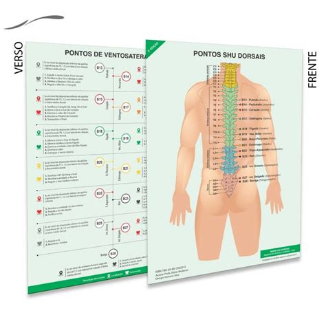 Mapa Ventosaterapia Shu Dorsais Plastificado A4