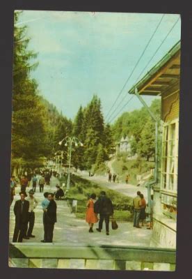 CPIB 19564 CARTE POSTALA SLANIC MOLDOVA VEDERE DIN PARC RPR