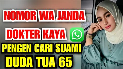 DOKTER KAYA GA PUNYA ANAK CARI JODOH DUDA SEDERHANA TUA GAK MASALAH